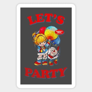 Let's Party Rainbow Brite Distressed Magnet